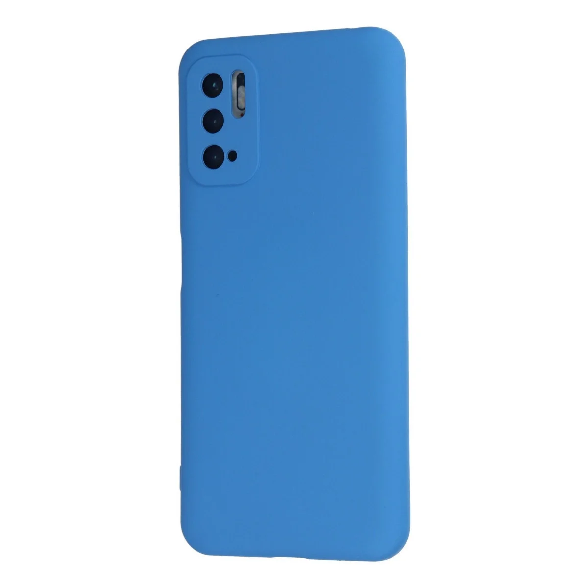 Xiaomi Redmi Note 10 5g Kılıf Nano İçi Kadife Silikon - Mavi görsel 3