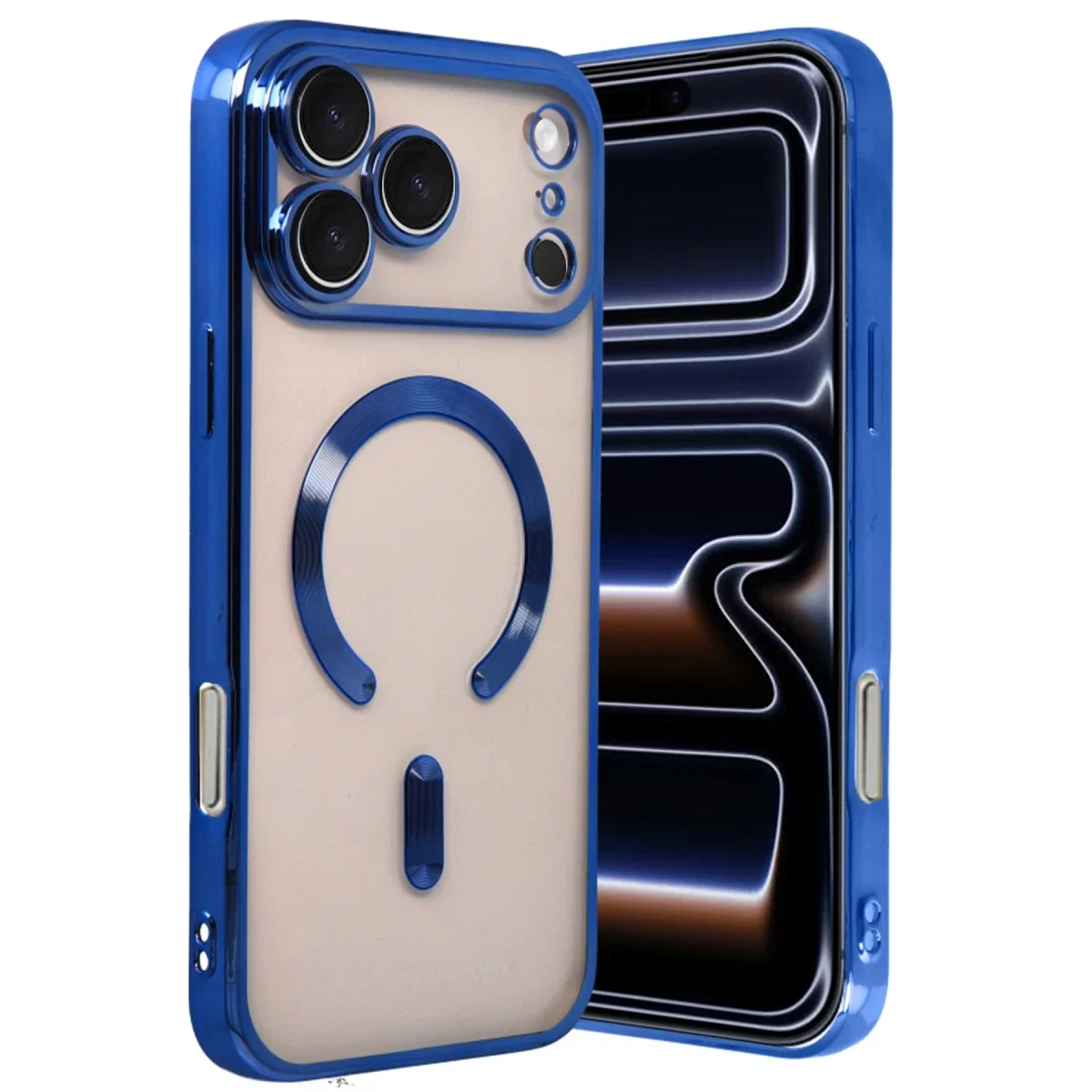 Apple iPhone 17 Pro Kross Magneticsafe Kapak - Lacivert