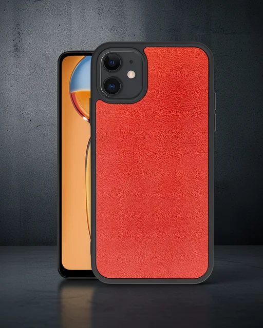 Apple İphone 11 Kılıf Aras Deri Kapak - Kırmızı