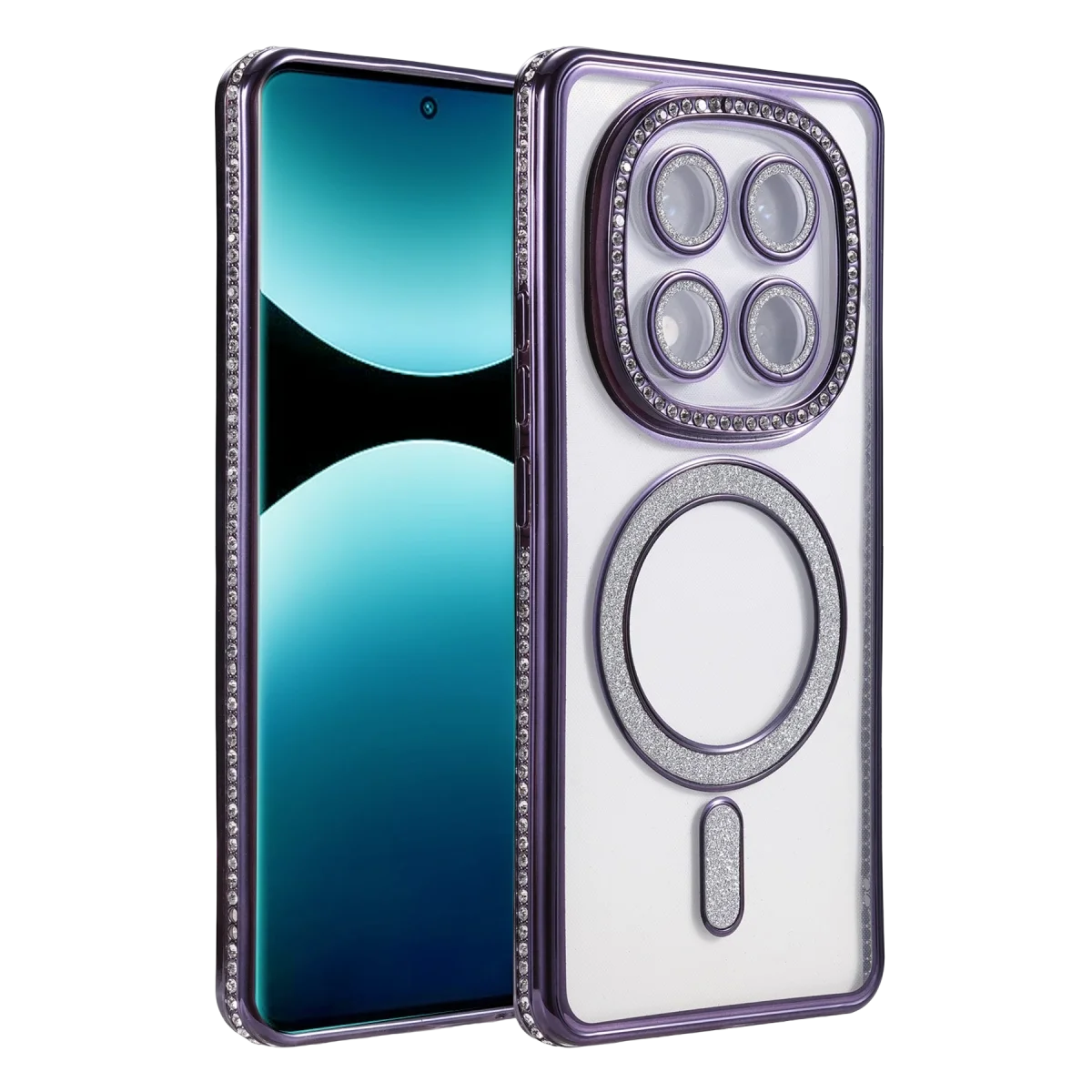 Xiao Red Note 15 Pro Plus 5g Joke Simli Magneticsafe Kılıf - Derin Mor
