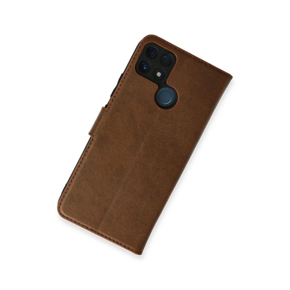 Realme C25 Kılıf Trend S Plus Kapaklı Kılıf - Taba görsel 2