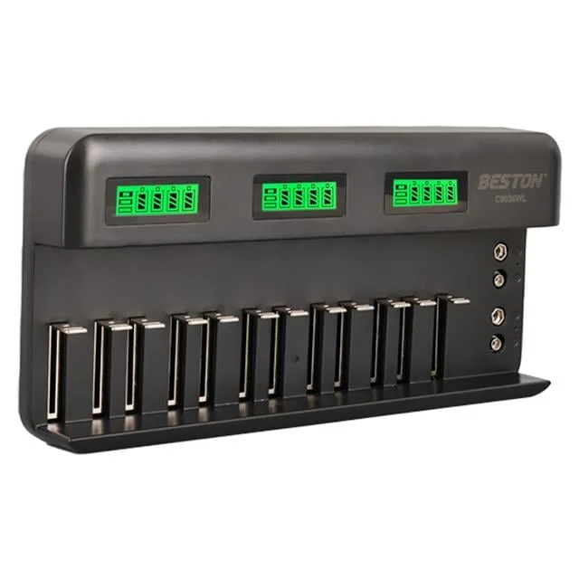 Beston C9036wl AA/AAA/9v/C Boy/Dboy/Ni-Mh/Ni-Cd/9v/Lityum Pil Lcd Ekranlı Hızlı Şarj Cihazı görsel 5