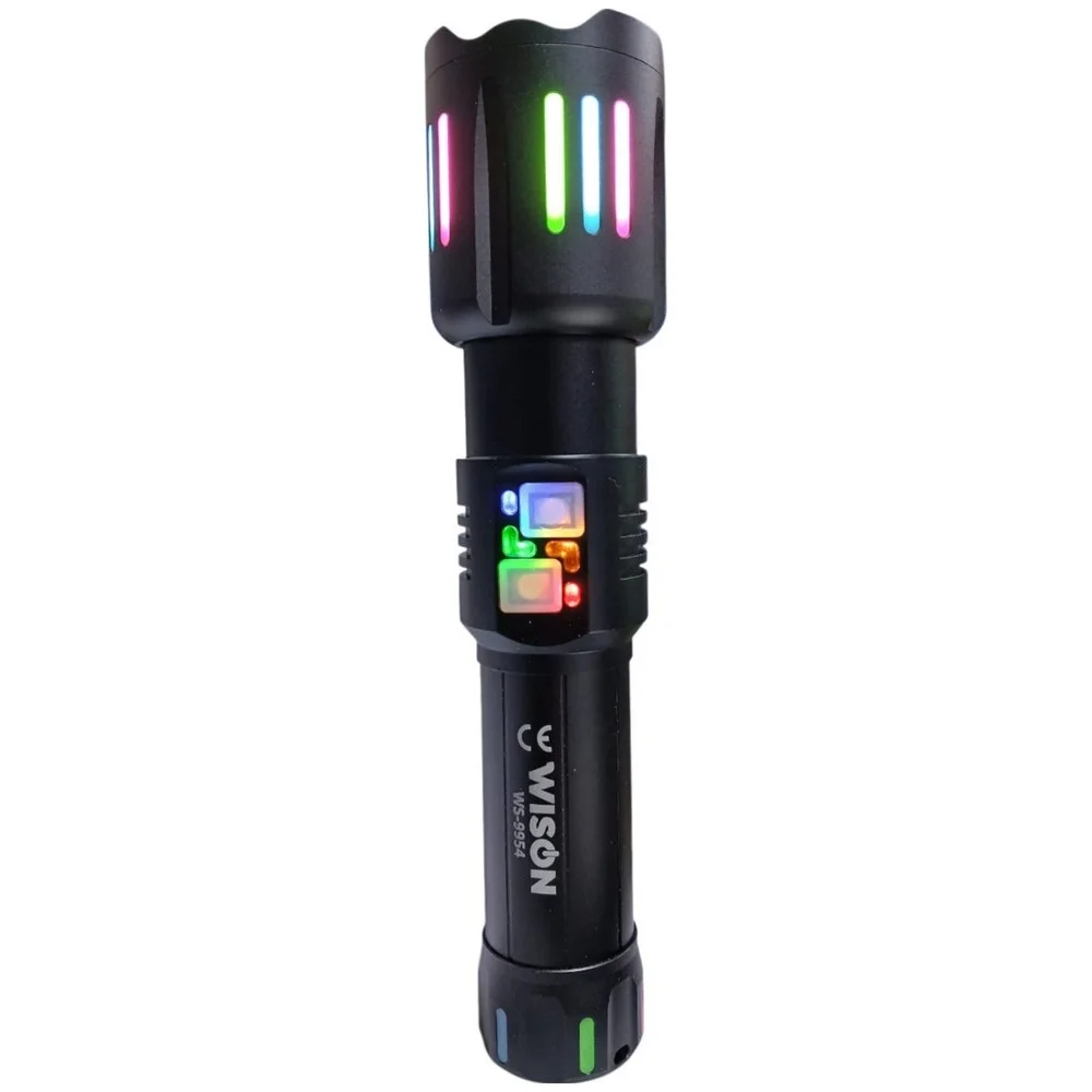 Wison Ws-9954 25w Zoomlu Yeşil Lazerli Metal Şarjlı El Feneri