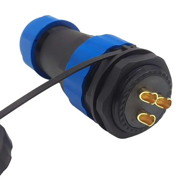 SD28 Su Geçirmez 3 Pin Erkek-Dişi Yuvarlak 28 Mm Konnektör görsel 4