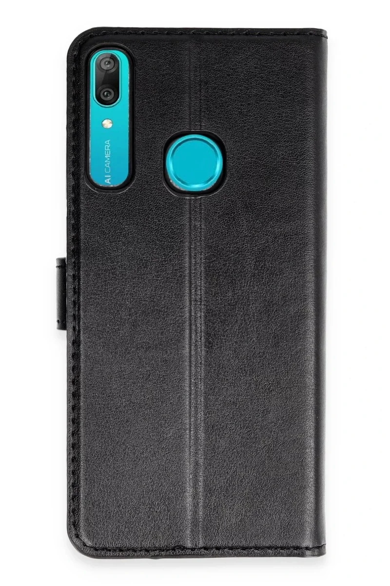 Huawei Y6 Prime Kılıf Trend S Plus Kapaklı Kılıf - Siyah
