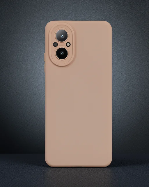 Realme 12 Lite Kılıf Nano İçi Kadife Silikon - Pudra