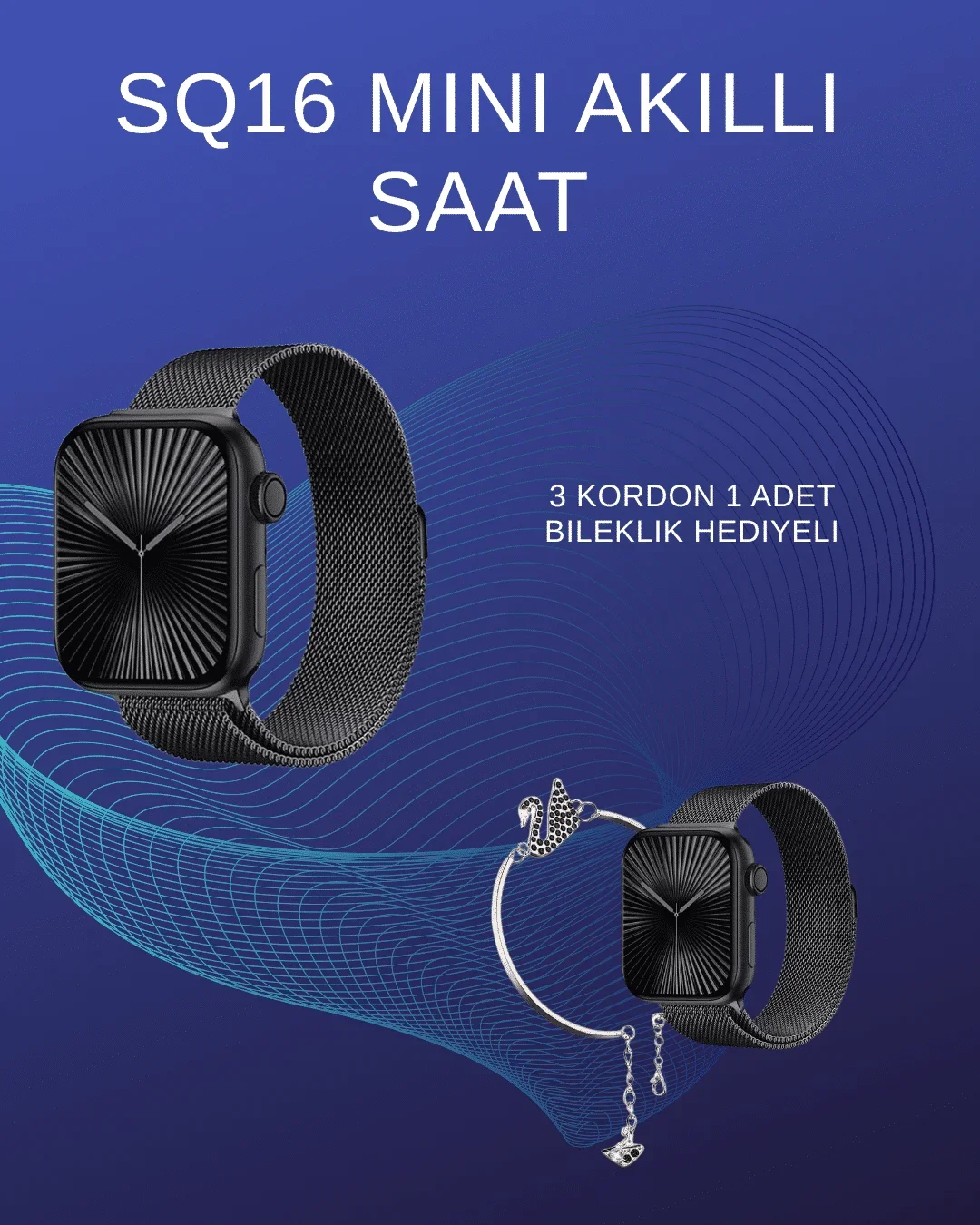 SQ-16 ni Series 10 Akıllı Saat | Spor Modları, Bildirim ve Müzik Kontrolü