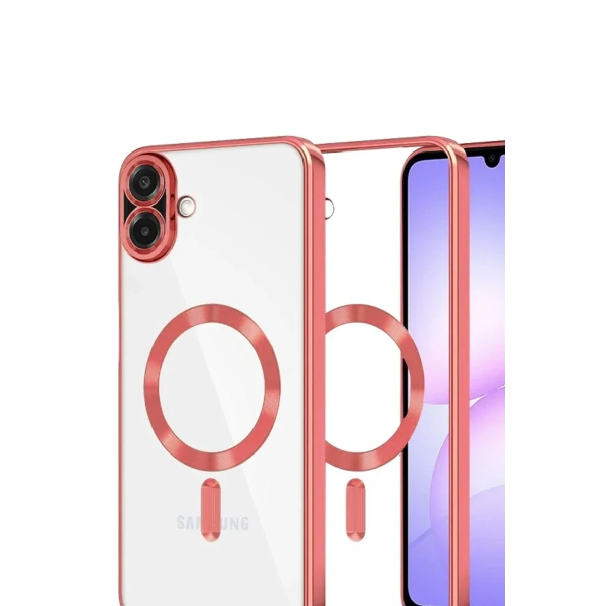 Samsung Galaxy A07 4G Kross Magneticsafe Kapak - Kırmızı görsel 2
