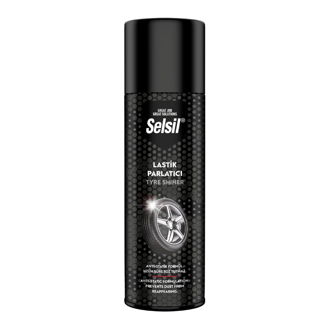 Selsil Oto - Araç Lastik Parlatıcı - Tezleyici Sprey 500ML