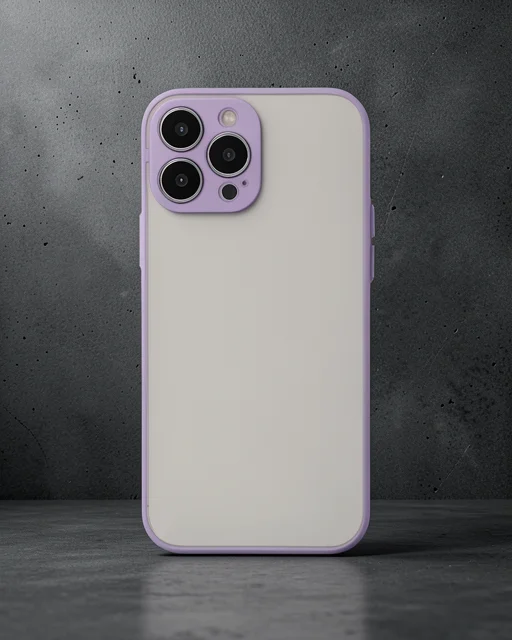 Apple İphone 15 Pro Max Kılıf Montreal Silikon Kapak - Mor