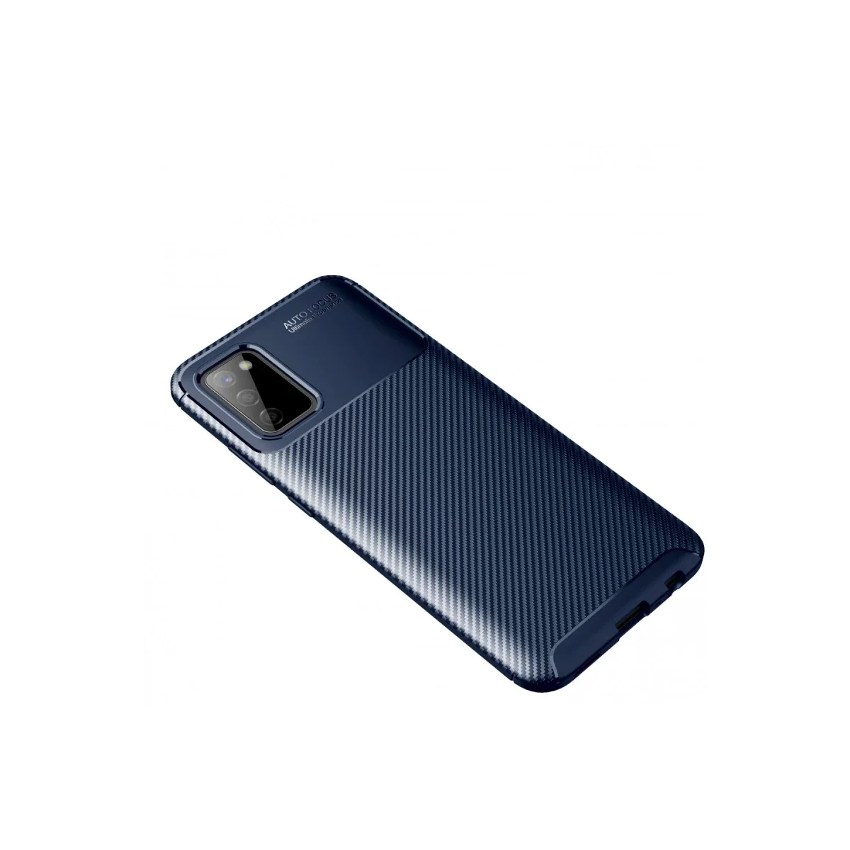 Samsung Galaxy A02S Kılıf Auto Focus Karbon Kapak - Lacivert görsel 2