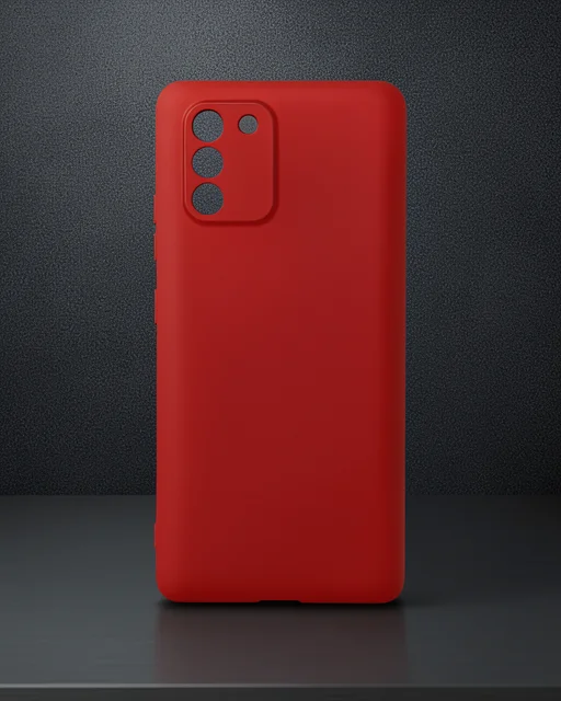 Samsung Galaxy A91 / S10 Lite Kılıf First Silikon - Bordo