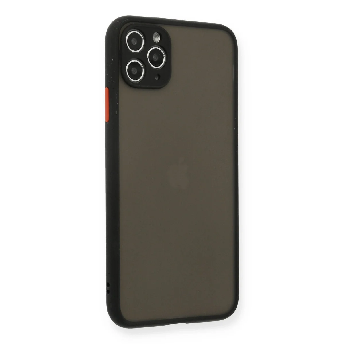 Apple İphone 11 Pro Max Kılıf Montreal Silikon Kapak - Siyah görsel 2
