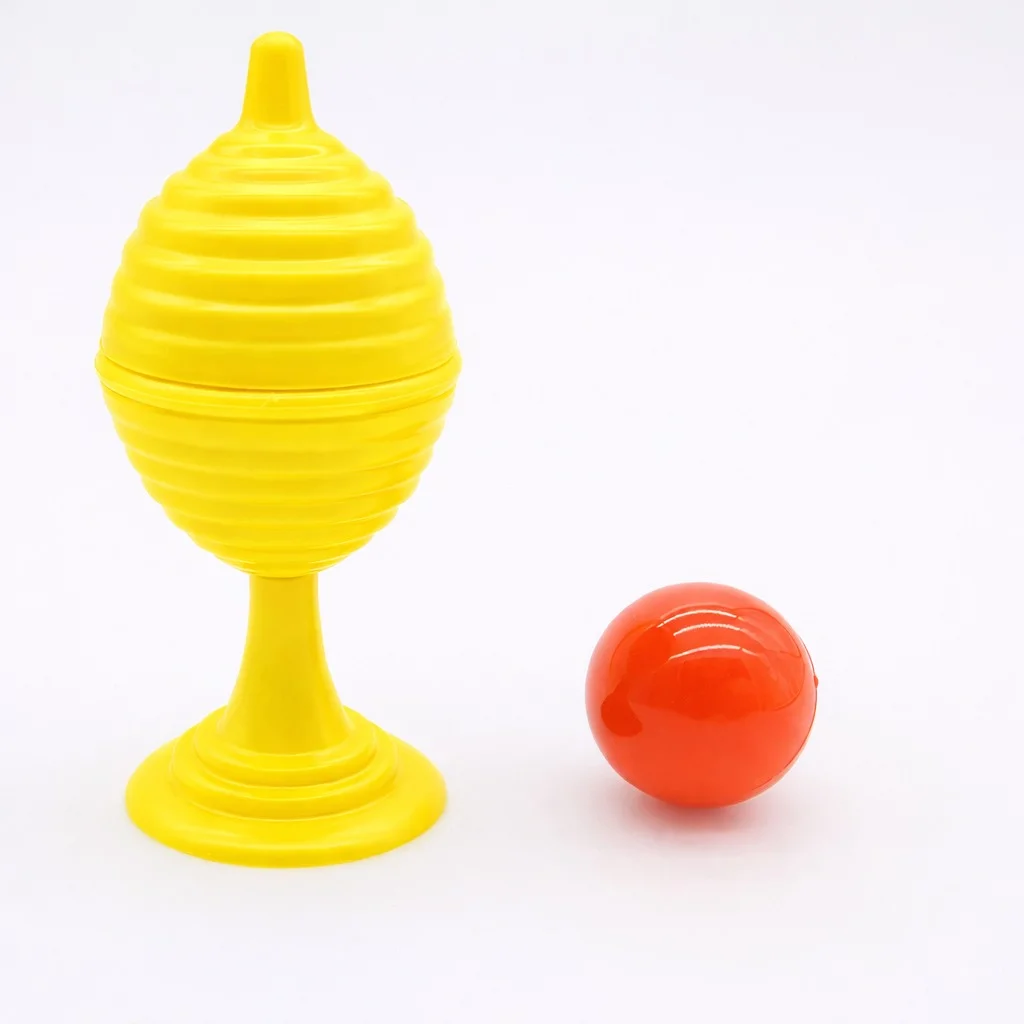 Sarı Renk Sihirli Kupa Top Kaybetme Oyunu 7 cm görsel 4
