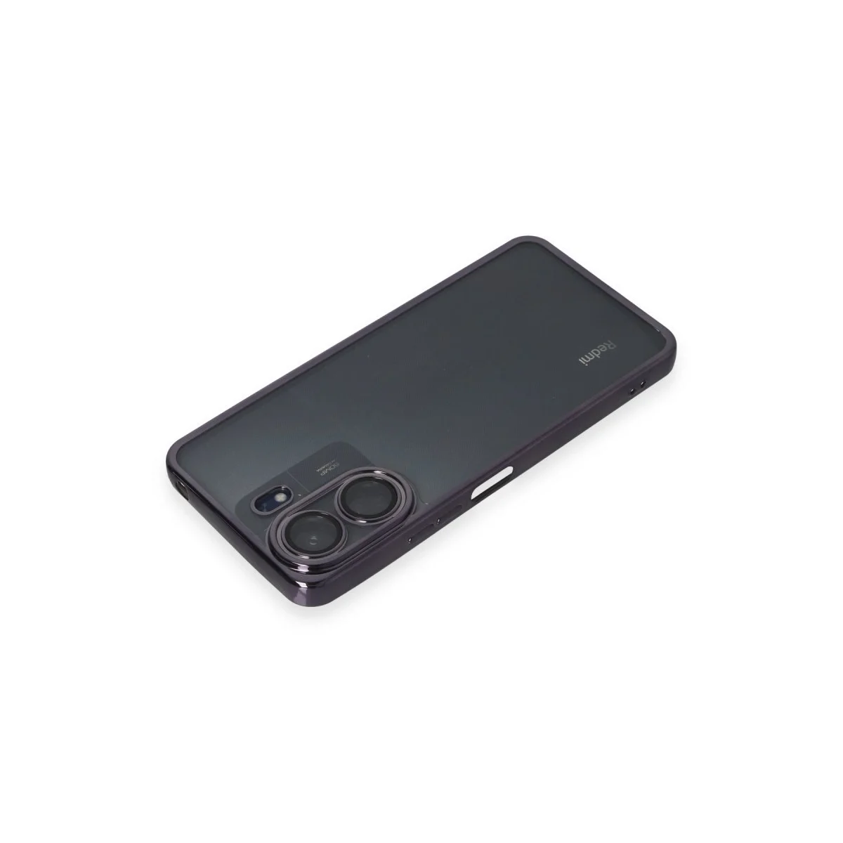 Xiaomi Redmi 13c Kılıf Razer Lensli Silikon - Mor görsel 3