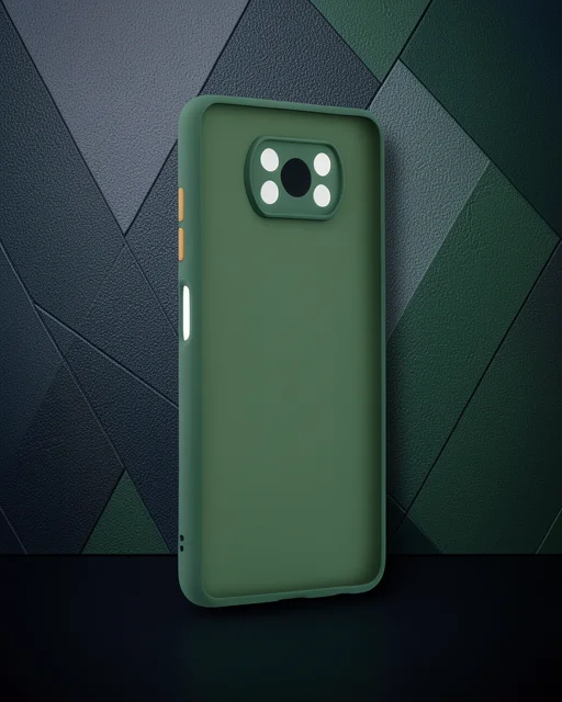 Xiaomi Pocophone X3 Kılıf Montreal Silikon Kapak - Yeşil