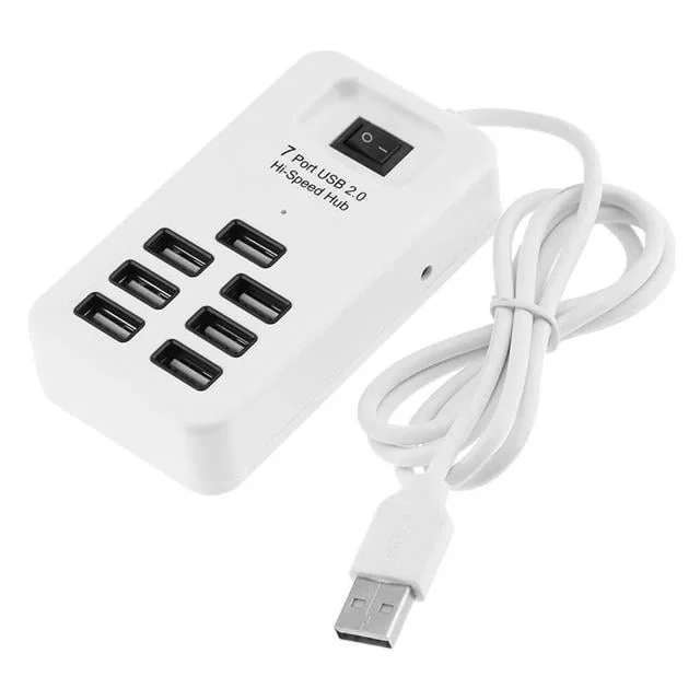 Fully S-802J 7 Port USB 2.0 Anahtarlı ve 1 Metre Kablolu Hub Çoklayıcı görsel 3