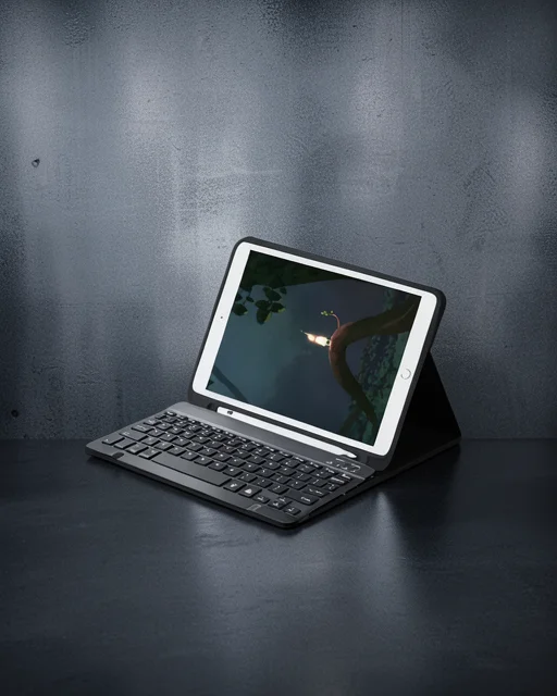 Apple İpad Pro 11 (2022) Kılıf Kc01 Smart Klavyeli Tablet Kılıfı - Siyah