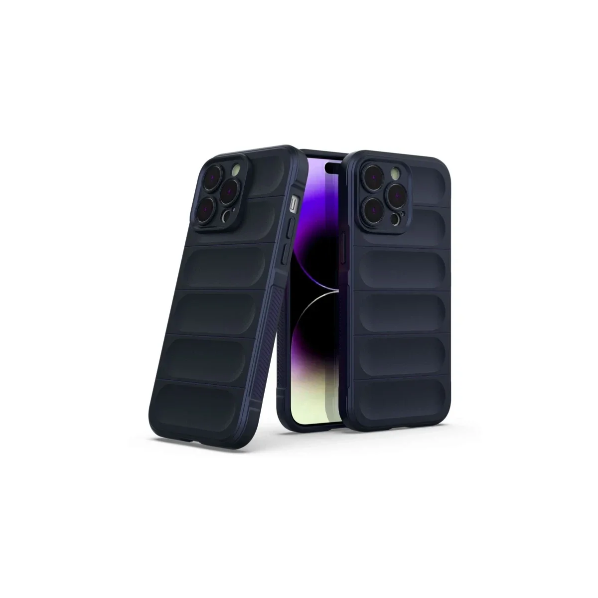 Apple iPhone 15 Pro Kılıf Optimum Silikon - Lacivert görsel 3