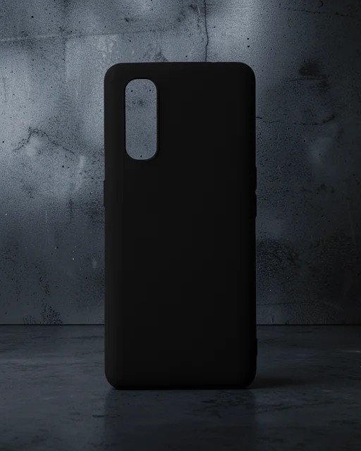 Oppo Find X2 Kılıf First Silikon - Siyah