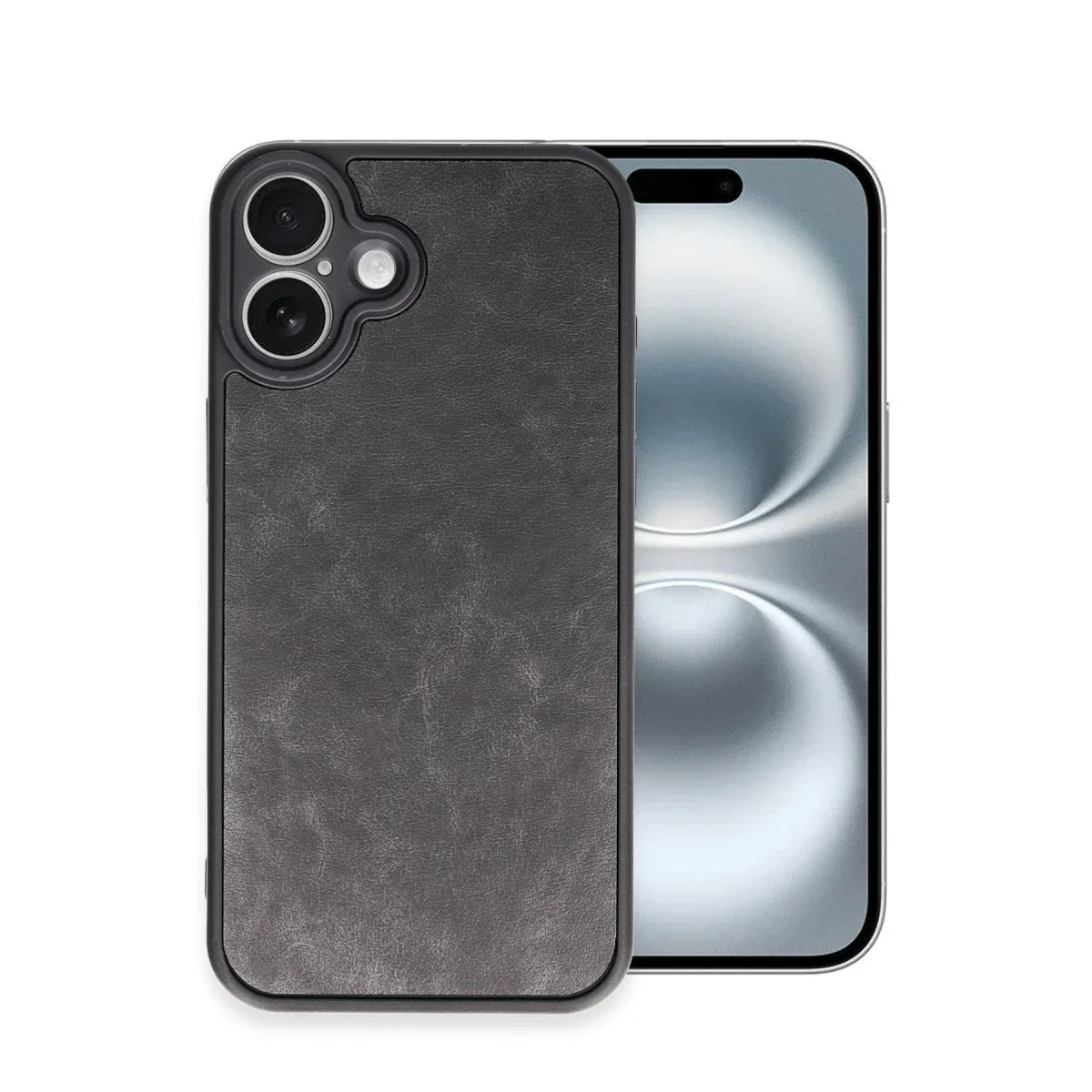 Apple iPhone 16 Plus Kılıf Aras Deri Kapak - Siyah
