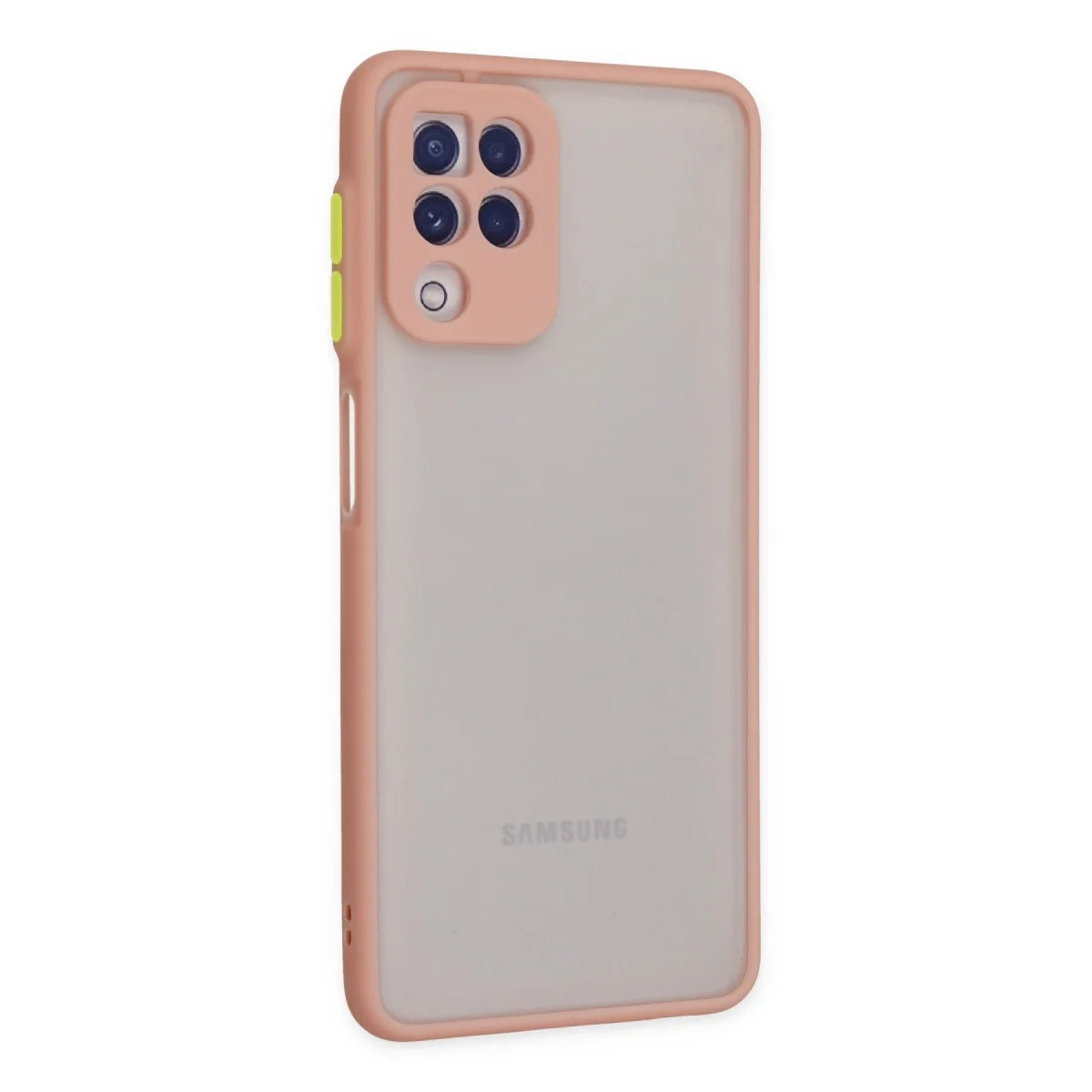 Samsung Galaxy A22 Kılıf Montreal Silikon Kapak - Pembe görsel 2