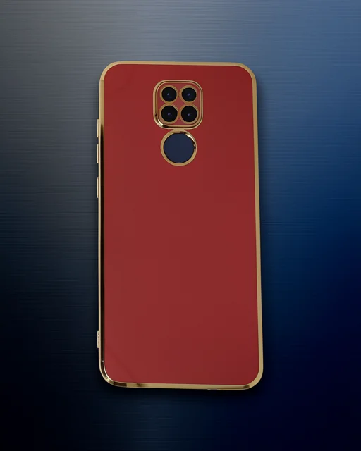 Xiaomi Redmi Note 9 Kılıf Volet Silikon - Kırmızı