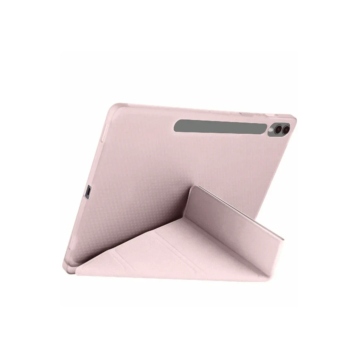 Samsung Galaxy X510 Tab S9 FE 11 Kılıf Kalemlikli Mars Tablet Kılıfı - Rose Gold görsel 2