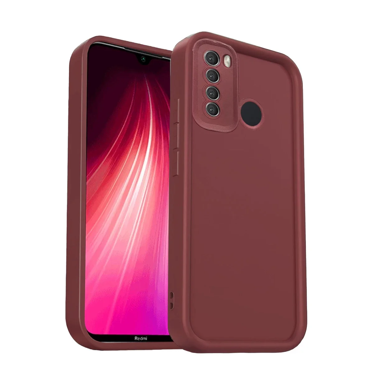 Xiao Red Note 8 Kılıf Viera Silikon - Bordo görsel 3