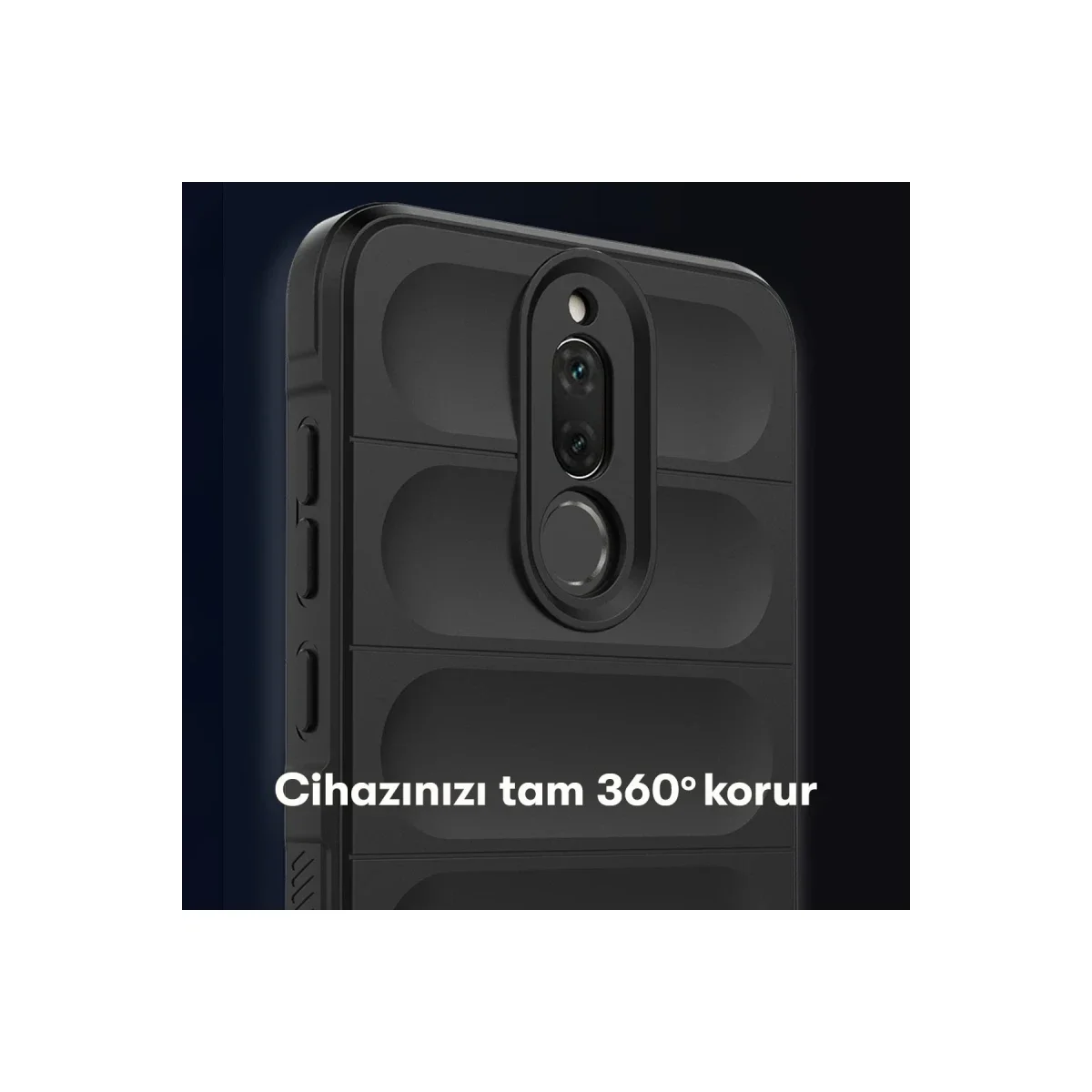 Huawei Mate 10 Lite Kılıf Optimum Silikon - Siyah görsel 5