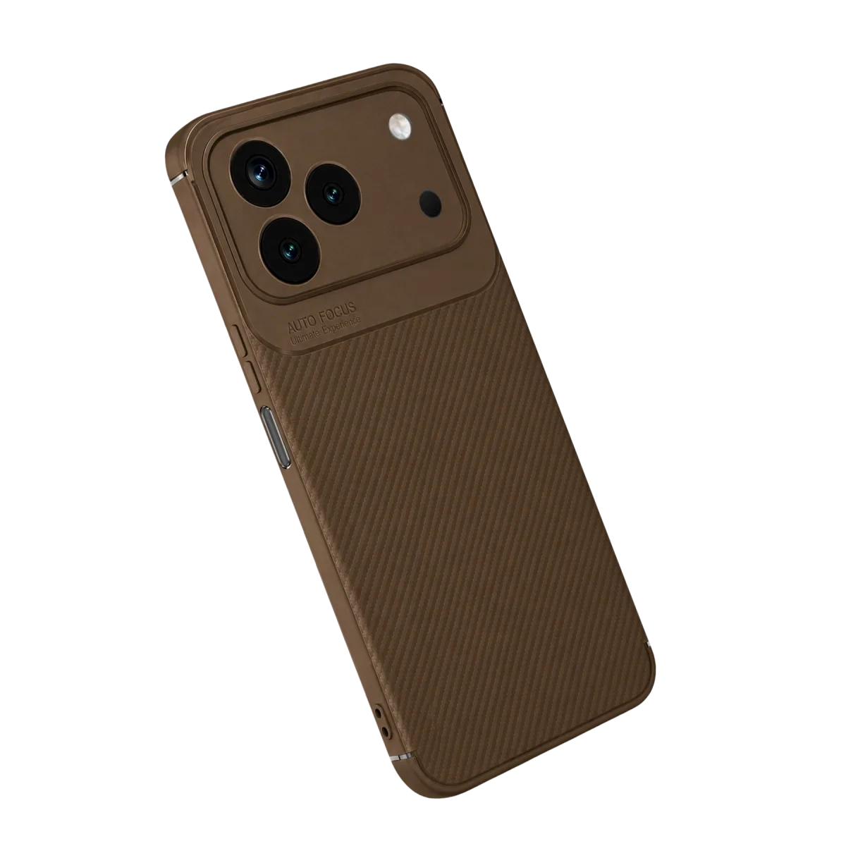 Tecno Spark 50 4g Auto Focus Karbon Kapak - Kahverengi görsel 2