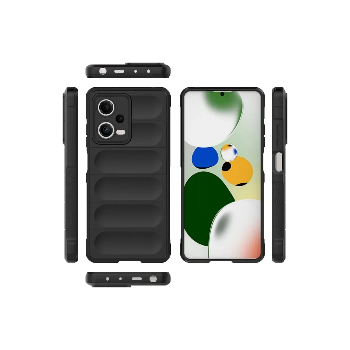 Xiaomi Poco X5 5G Kılıf Optimum Silikon - Siyah görsel 3