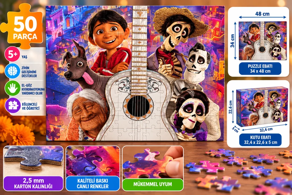 Puzzle 50 Parça Coco