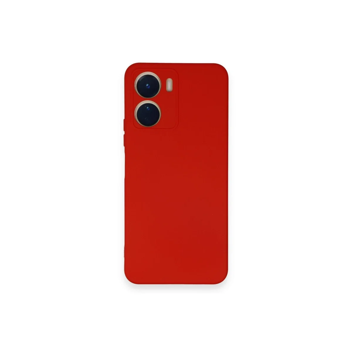 Vivo Y16 Kılıf Nano İçi Kadife Silikon - Kırmızı