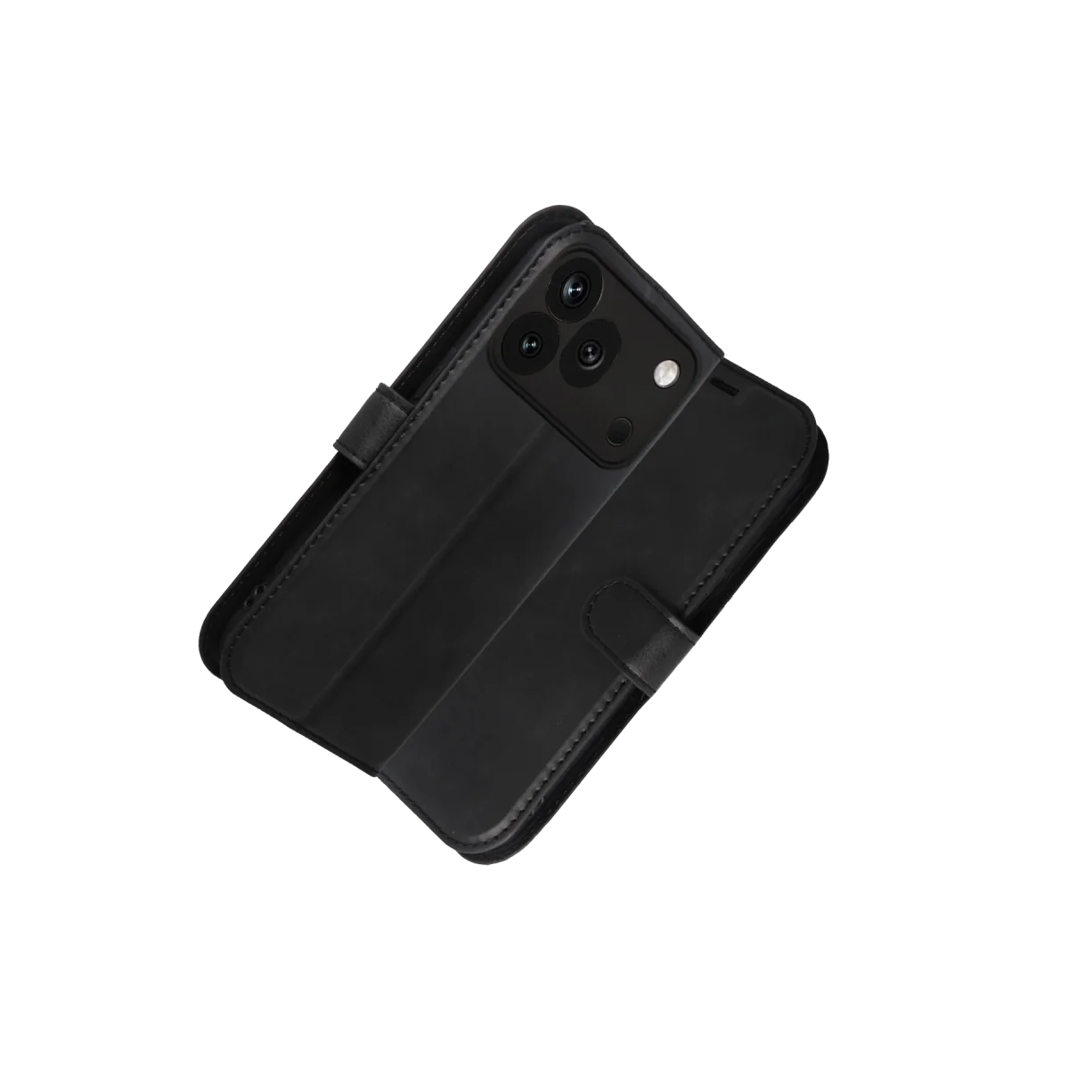Huawei Honor 600 Pro Trend S Plus Kapaklı Kılıf - Siyah görsel 3