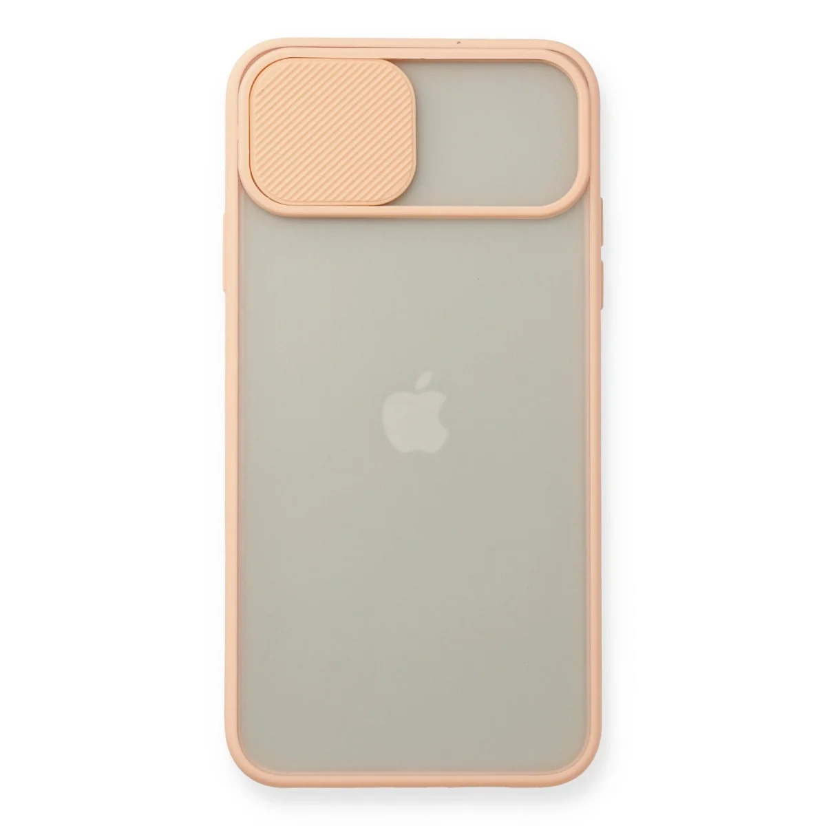 Apple İphone 11 Pro Max Kılıf Palm Buzlu Kamera Sürgülü Silikon - Pembe görsel 2