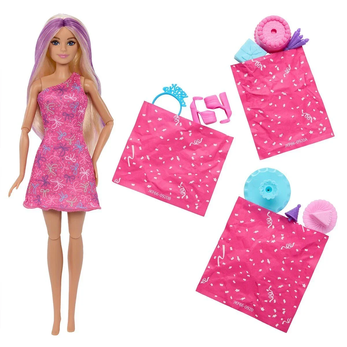 JKF66 Barbie Party Unboxed Parti Sürprizi Doğumgünü görsel 2