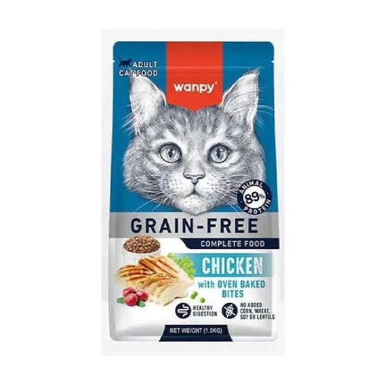 Tahılsız tavuklu yetişkin kedi maması 8 kg wanpy