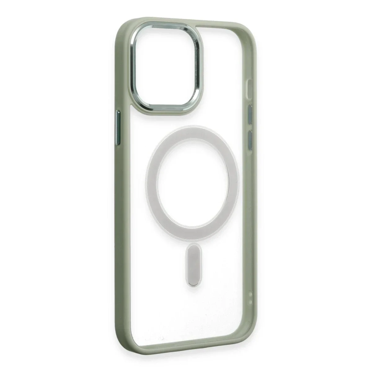 Apple iPhone 15 Pro Kılıf Room Magneticsafe Silikon - Su Yeşili görsel 4