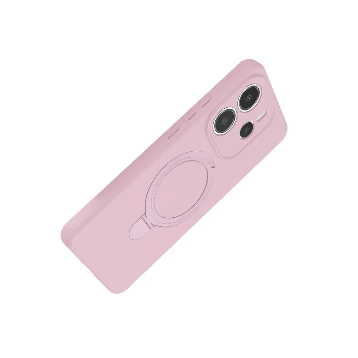 Xiaomi Redmi Note 14 4G Regal Magsafe Standlı Kapak - Açık Pembe görsel 3