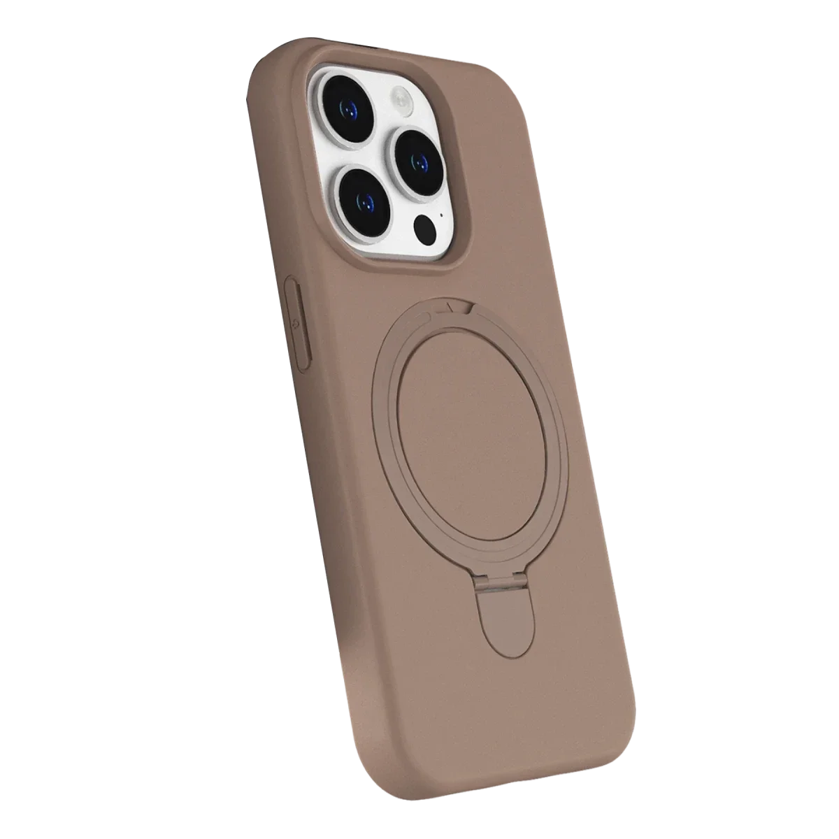 Apple iPhone 14 Pro Max Regal Magsafe Standlı Kapak - Çöl Titanyum görsel 2