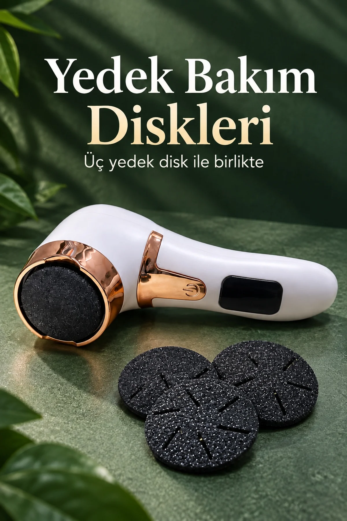 Yuvarlak Başlıklı Elektrikli Ayak ve Topuk Bakım Cihazı