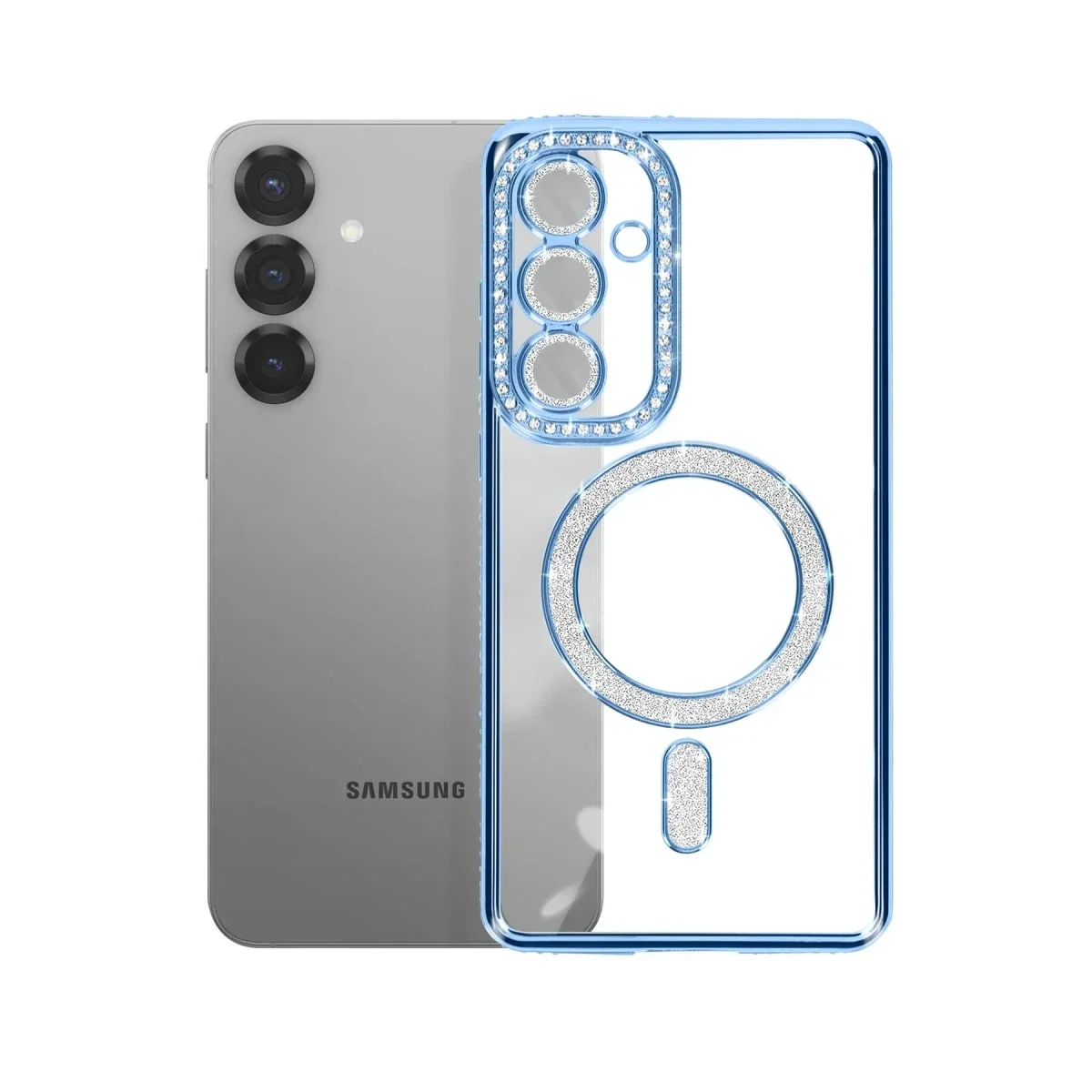 Samsung Galaxy S26 Plus Joke Simli Magneticsafe Kılıf - Mavi görsel 3