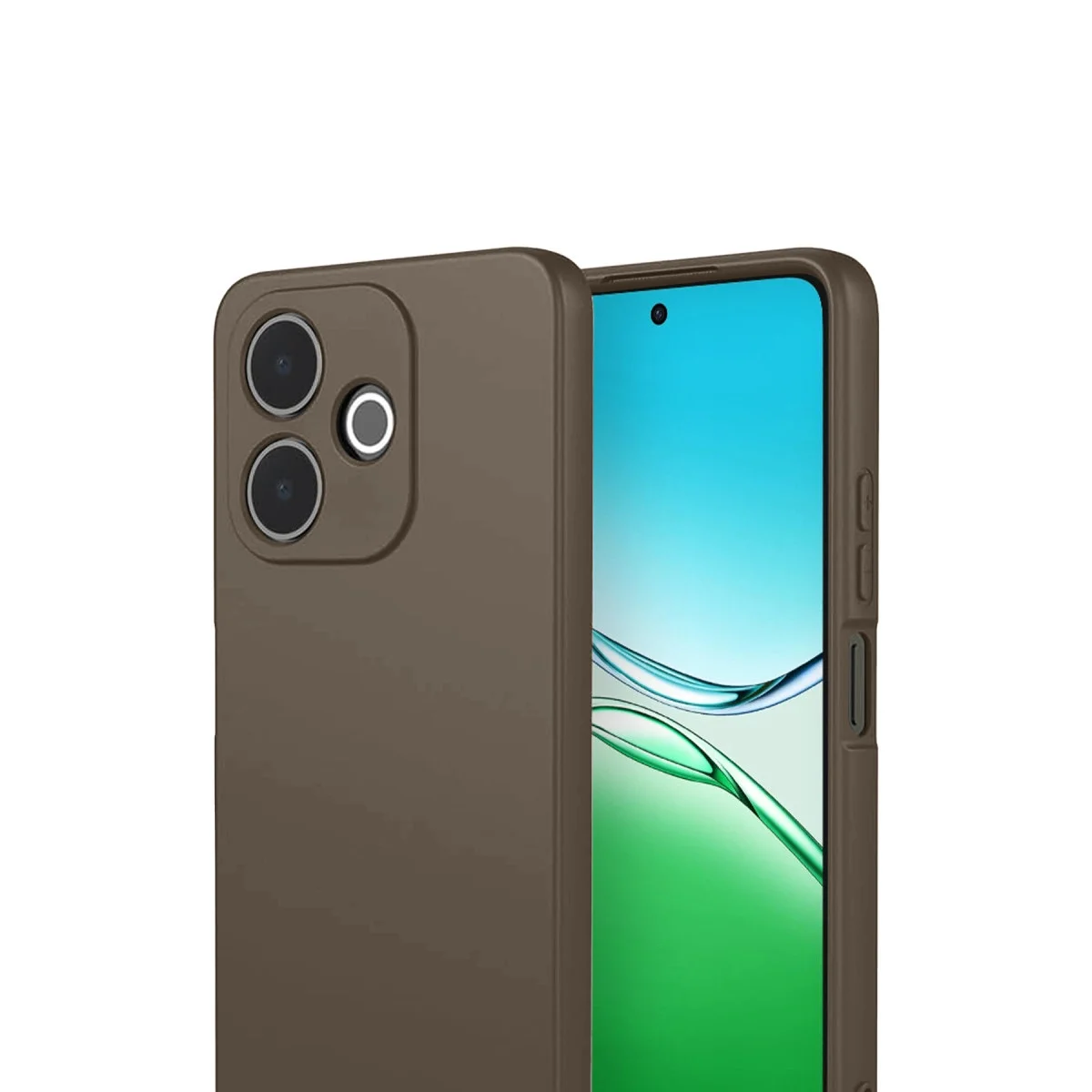 Oppo A5 Pro 4g First Silikon - Kahverengi görsel 2