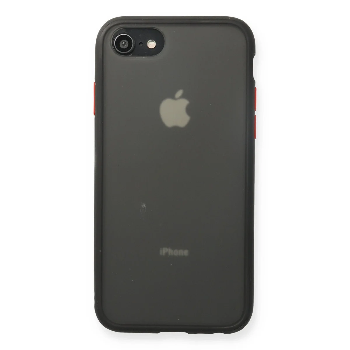 Apple İphone 7 Kılıf Montreal Silikon Kapak - Siyah