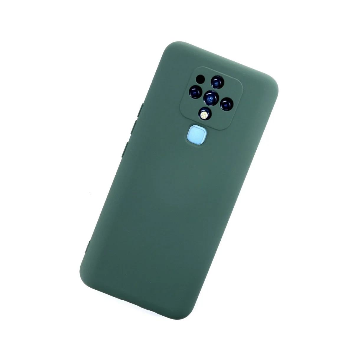 Tecno Camon 16 Kılıf Nano İçi Kadife Silikon - Koyu Yeşil görsel 3