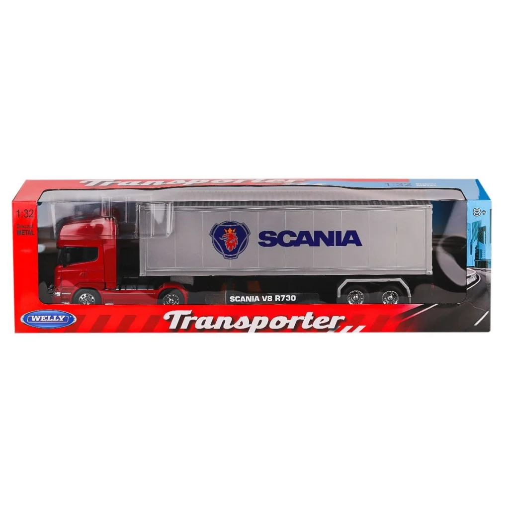 32671S-W NessiWorld Scania Transporter V8 R730 1:24 -Karsan Oyuncak