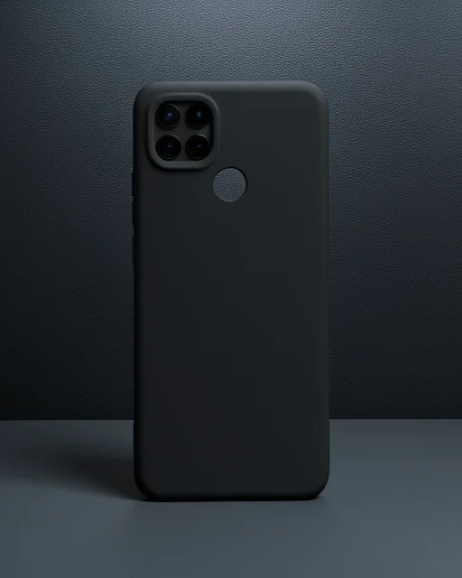 Oppo A15 Kılıf Nano İçi Kadife Silikon - Siyah