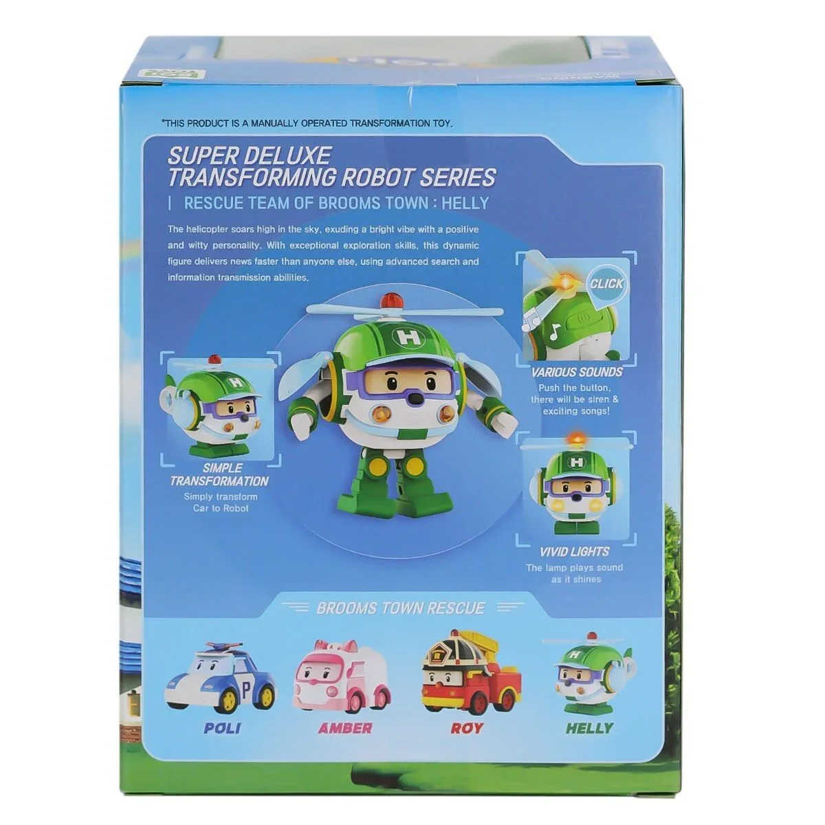 POLI MRT-688 Sesli ve Işıklı Robocar Poli Büyük Transforng Robot Helly -Necotoys görsel 4