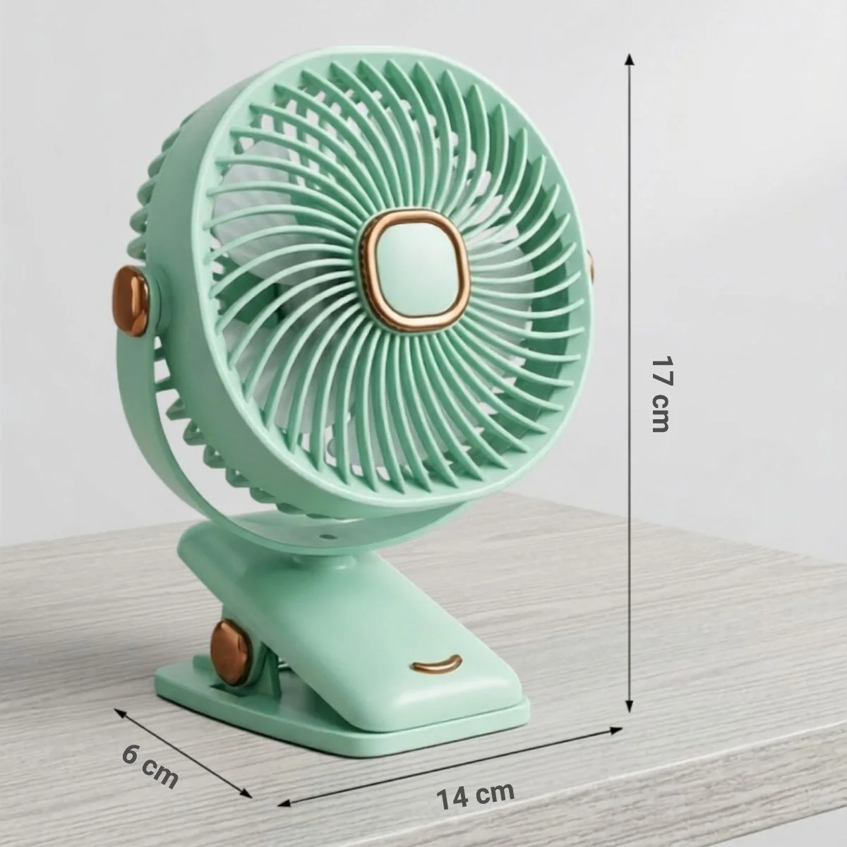 3 Kademeli Mandallı Masaüstü Fan – 360° Tam Tur Dönebilen Oynar Başlıklı Duvara Monte Edilebilen ni Fan ZB113 görsel 5
